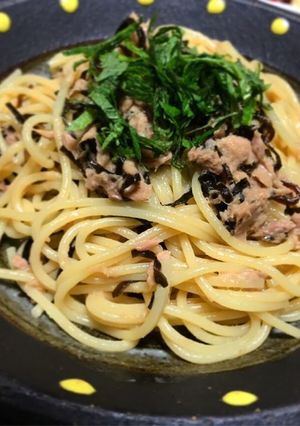 ツナと塩昆布のパスタ-レシピのメイン写真