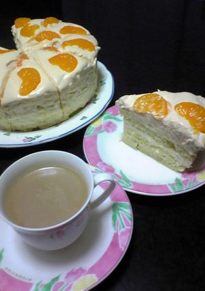 ♡みかんのレアチーズムースケーキ♡-レシピのメイン写真
