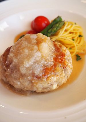 和風豆腐ハンバーグ 青じそ風味つゆがけ-レシピのメイン写真