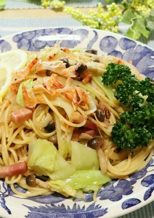 キャベツと桜えびのさっぱりパスタ-レシピのメイン写真