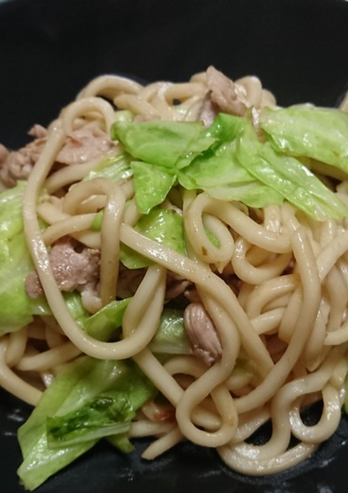 柚子胡椒風味の焼きうどん-レシピのメイン写真