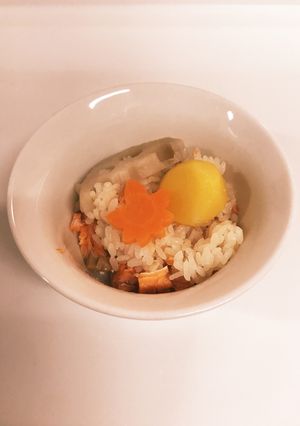 ❁土鍋で♡栗と甘鮭の炊き込みご飯❁-レシピのメイン写真