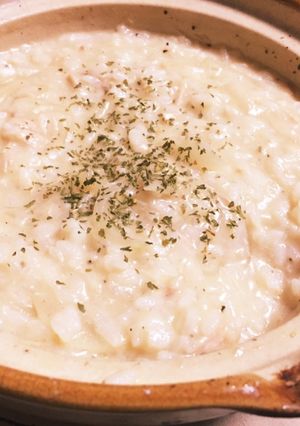 24時間保温しちゃった米でチーズリゾット-レシピのメイン写真