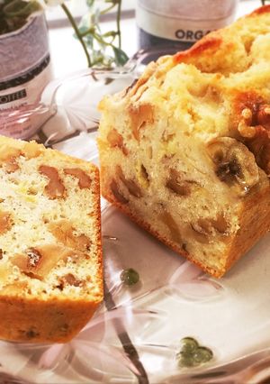 ザクザク胡桃とバナナのパウンドケーキ-レシピのメイン写真