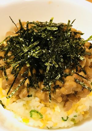 あとのせ納豆＆ネギ玉子のチャーハン-レシピのメイン写真