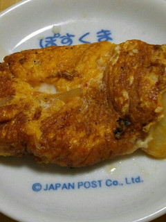 キムチの入れ物に残った所に溶いた玉子焼き-レシピのメイン写真
