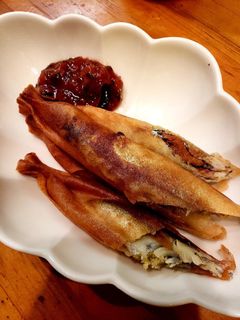 ししゃも春巻き 中華梅肉ソース添え-レシピのメイン写真