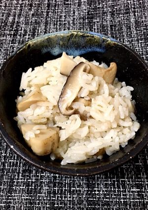 【10分】キノコとオリーブオイルのごはん-レシピのメイン写真