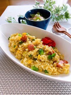 簡単リメイク★カレーチャーハン-レシピのメイン写真