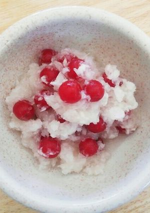ぐみの実と大根の酢の物❤-レシピのメイン写真