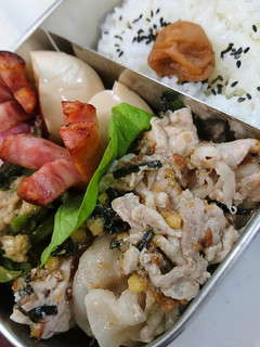 レンジで簡単★豚肉のお茶漬け風味★お弁当-レシピのメイン写真