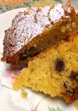 お皿deレーズンパウンドケーキ-レシピのメイン写真