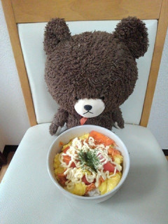 コチジャンの鳥ささみトマト和え玉子丼風-レシピのメイン写真