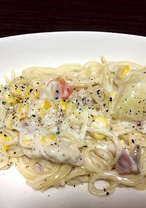 シチューで簡単パスタ-レシピのメイン写真
