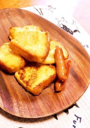 超簡単！我が家のフレンチトースト♪-レシピのメイン写真