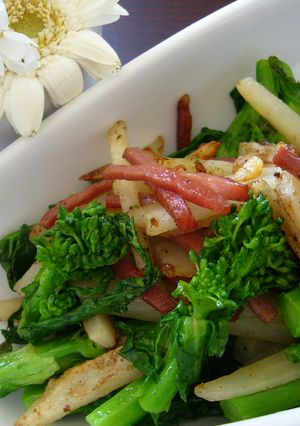 菜の花ポテトべーコン炒め-レシピのメイン写真
