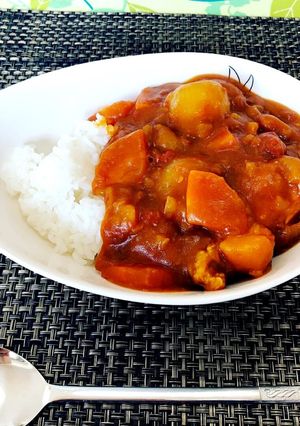 絶品！手羽元を使ったトマトチキンカレー-レシピのメイン写真