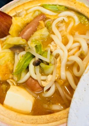 楽チン☆美味しい甘辛味噌の1人鍋☆-レシピのメイン写真