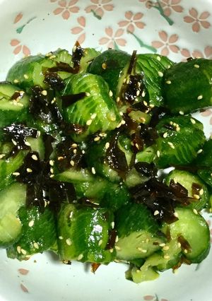 雑な男料理：ジャバラ胡瓜のわさび昆布！！-レシピのメイン写真