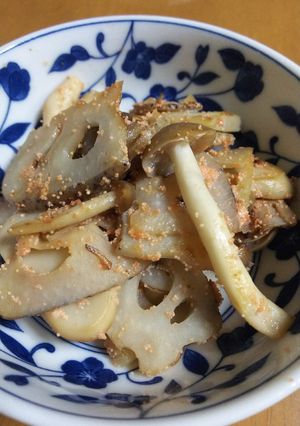 レンコンとキノコの明太炒め-レシピのメイン写真