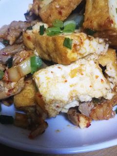 厚揚げと豚肉のキムチ炒め-レシピのメイン写真