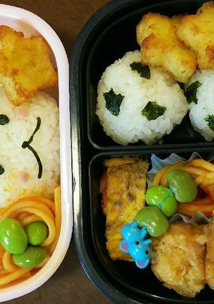 ☆キャラ弁☆シナモンとサッカーボール-レシピのメイン写真