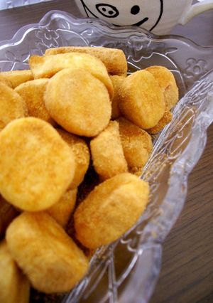 簡単おやつ2♪メープルきな粉お麩-レシピのメイン写真