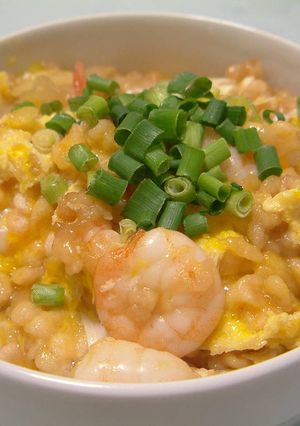 エビ揚げ玉丼-レシピのメイン写真