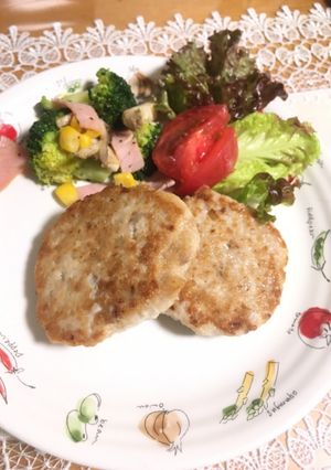 材料少なめでお手軽れんこんハンバーグ☆-レシピのメイン写真