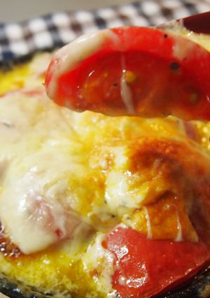 かんたん！完熟トマトのチーズ焼き-レシピのメイン写真