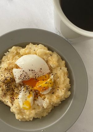 カルボナーラ風簡単チーズリゾット-レシピのメイン写真