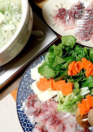 鯵のしゃぶしゃぶ鍋-レシピのメイン写真
