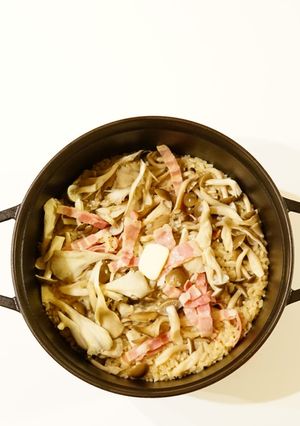 きのことベーコンの炊き込みご飯-レシピのメイン写真