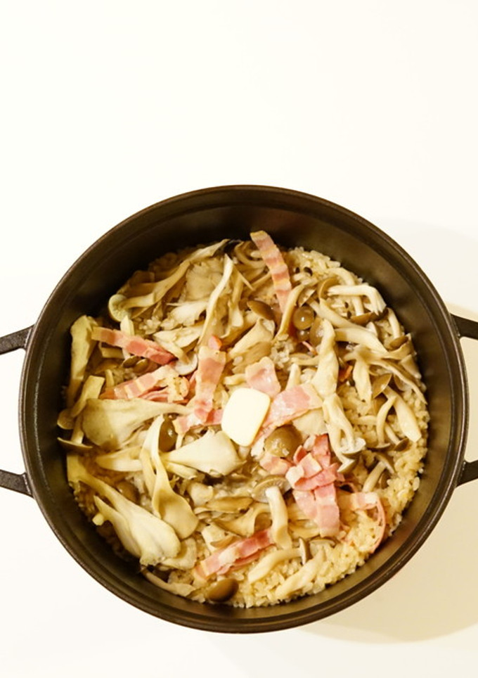 きのことベーコンの炊き込みご飯-レシピのメイン写真
