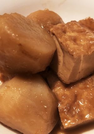 シンプルに！里芋と厚揚げの煮物-レシピのメイン写真