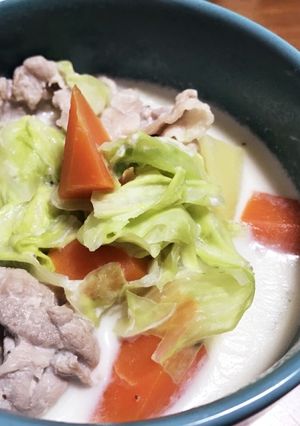 豚バラ野菜のミルク煮。-レシピのメイン写真