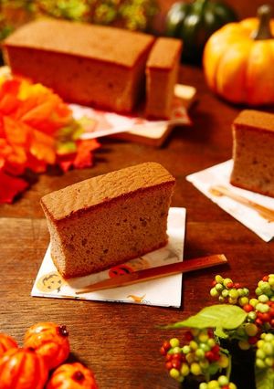 茶色くなる！？？紫芋パウダーdeカステラ-レシピのメイン写真