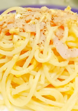 ど〜してもカルボナ〜ラ-レシピのメイン写真