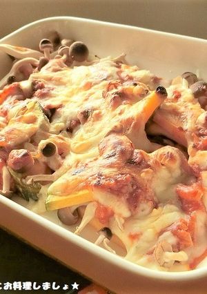 かぼちゃとしめじのミートソースグラタン-レシピのメイン写真