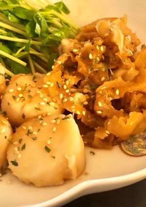 フライパンで♪ホタテの生姜焼き-レシピのメイン写真