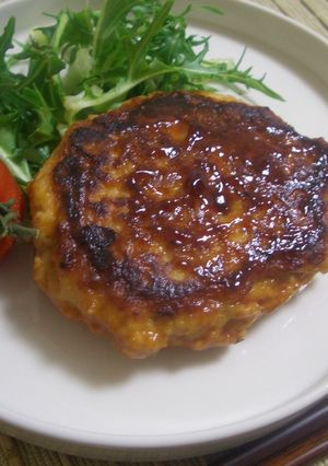 豆腐と魚のハンバーグ（甘辛だれ）-レシピのメイン写真