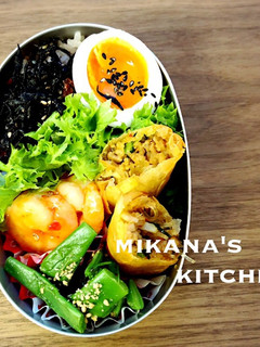 春巻きとエビチリの中華弁当♪♪-レシピのメイン写真