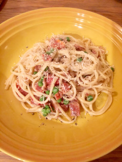 生ハムとグリンピースのクリームパスタ-レシピのメイン写真