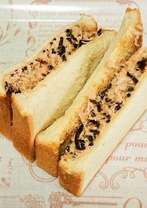 ごま昆布で和風ツナマヨサンド-レシピのメイン写真