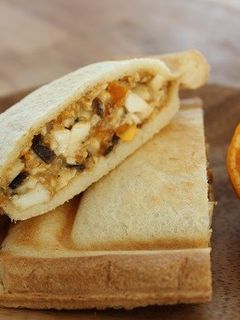 卵と昆布の和風ホットサンド。-レシピのメイン写真