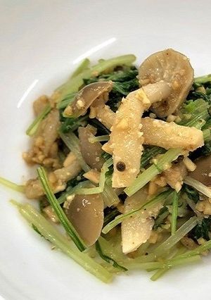 水菜のピーナッツ和え-レシピのメイン写真