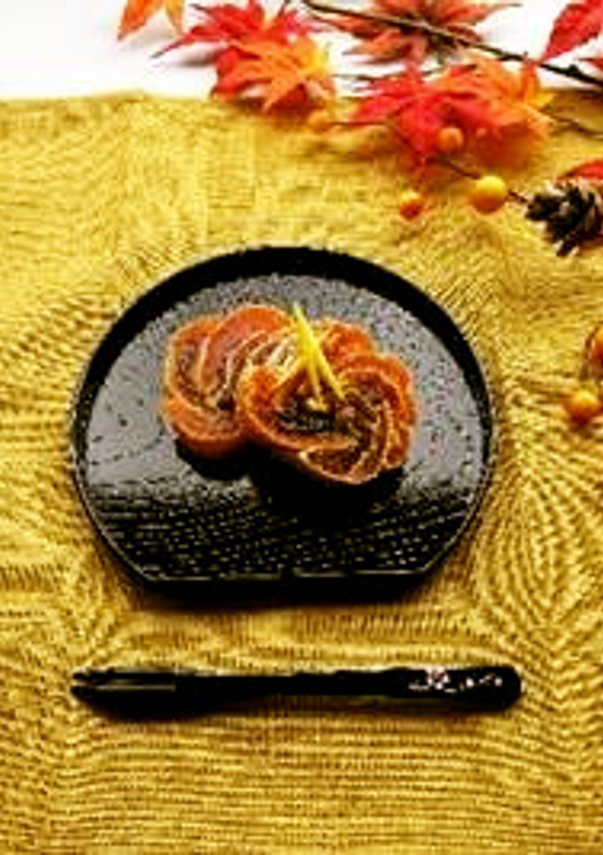【やまなしの食】ころ柿の柚巻き-レシピのメイン写真