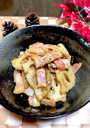 れんこんとベーコンの簡単★きんぴら-レシピのメイン写真