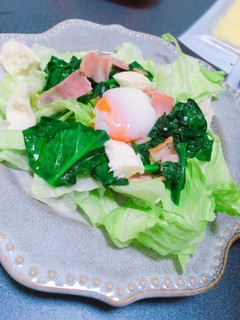 ほうれん草とベーコンの温サラダ-レシピのメイン写真
