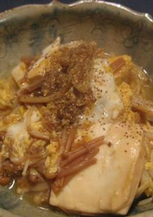 なめたけ豆腐-レシピのメイン写真